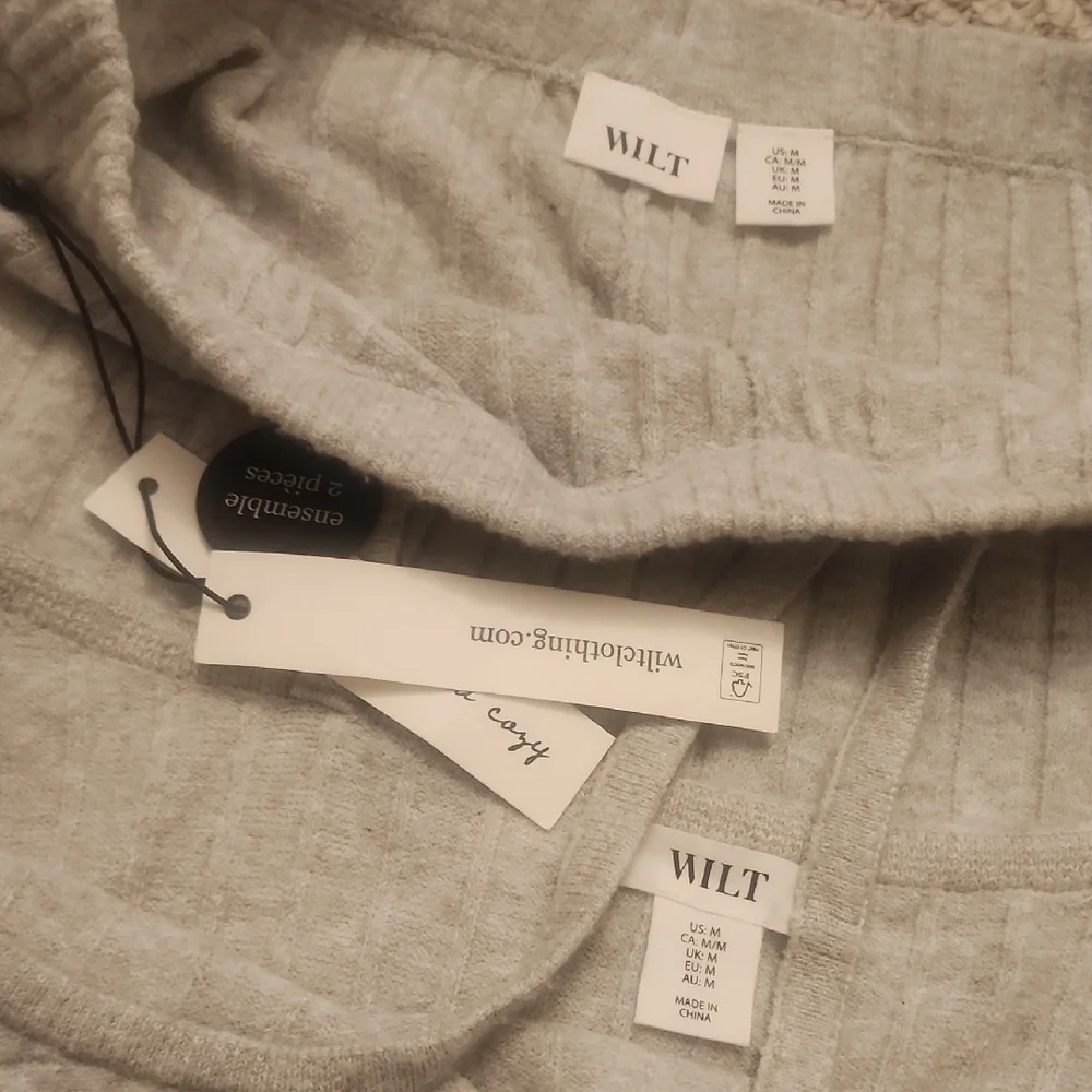 Wilt Heather Gray Lounge Set Size M - Picture 2 of 4